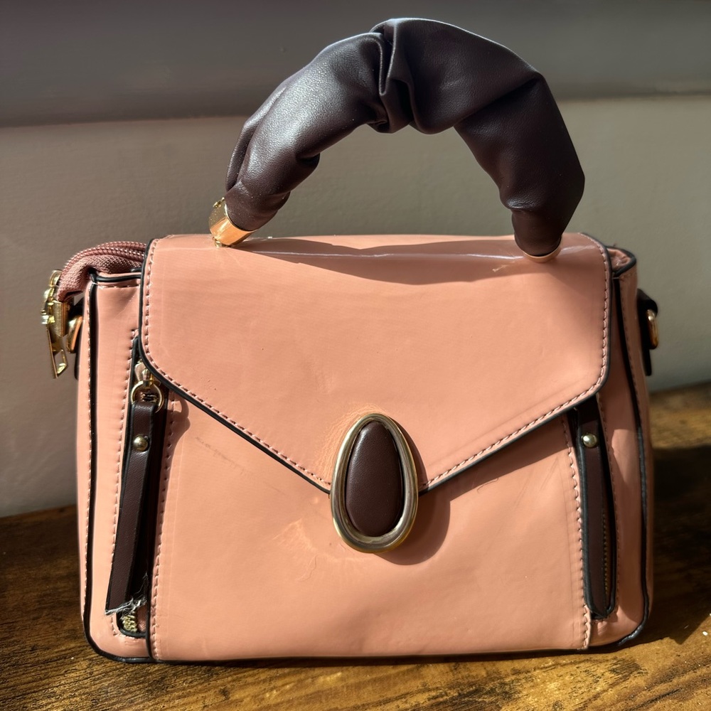 Cute Pink patent leather purse